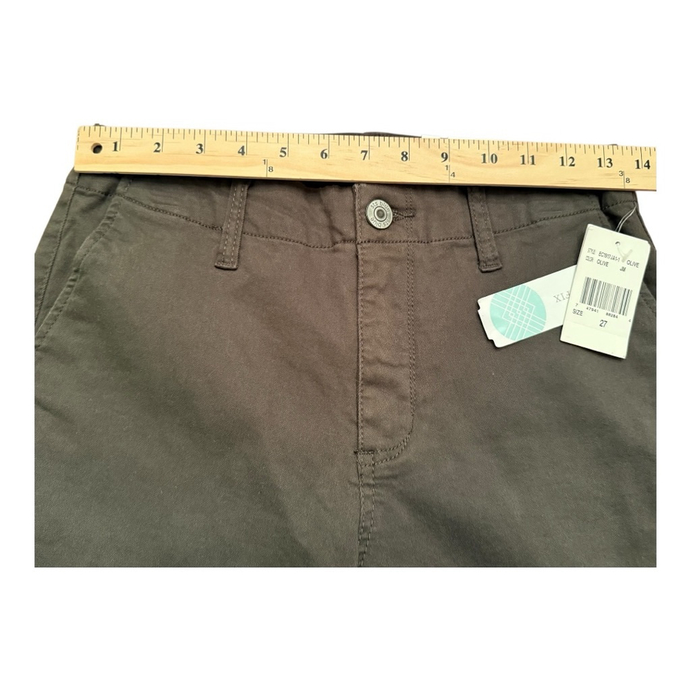 STS Blue Gigi Mid Rise Crop Trousers Dark Olive NWT Size 27 - Picture 16 of 16